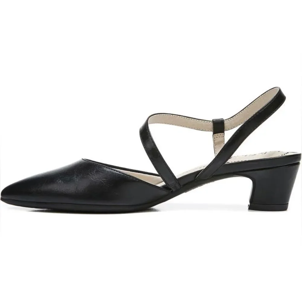 LIFESTRIDE Minimalist Slingback Pumps Black